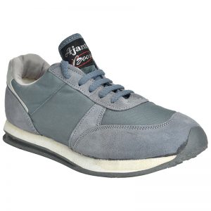 Men's Grey Colour Fabric & Lycra Sneakers