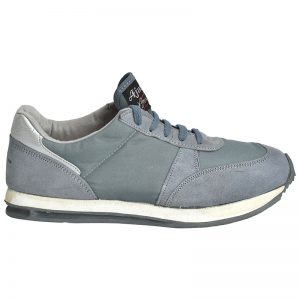 Men's Grey Colour Fabric & Lycra Sneakers