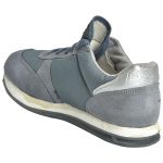 Men's Grey Colour Fabric & Lycra Sneakers