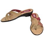 Women's Beige Colour Fabric & Lycra Sandals