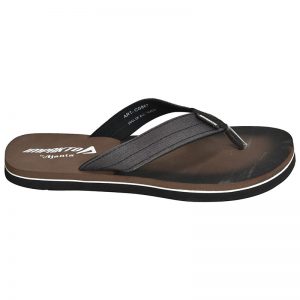 Men's Brown Colour Canvas Flip Flops