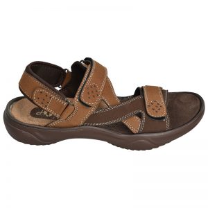 Men's Tan Colour Synthetic Leather Sandals