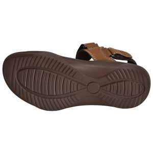 Men's Tan Colour Synthetic Leather Sandals