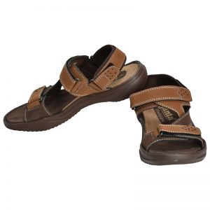 Men's Tan Colour Synthetic Leather Sandals