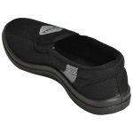 Men's Black Colour Fabric & Lycra Loafers