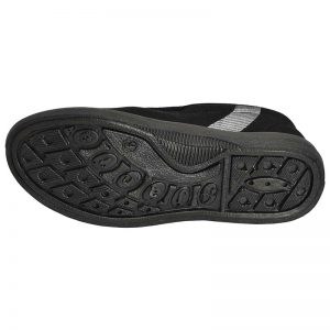 Men's Black Colour Fabric & Lycra Loafers