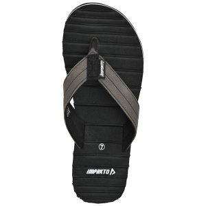 Men's Black Colour Canvas Flip Flops