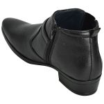 Men's Black Colour Genuine Leather Chukka Boots