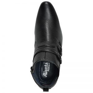 Men's Black Colour Genuine Leather Chukka Boots
