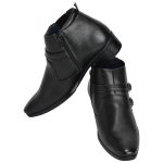 Men's Black Colour Genuine Leather Chukka Boots