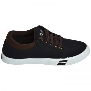 Men's Black Colour Canvas Canvas Shoes