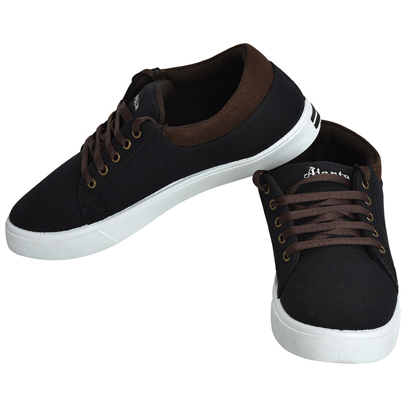 Brown colour canvas sales shoes