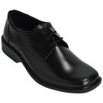 Men's Black Colour Genuine Leather Derby Boots