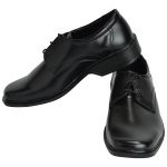 Men's Black Colour Genuine Leather Derby Boots