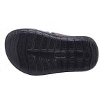 Men's Black & Brown Colour Synthetic Leather Sandals