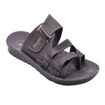 Men's Grey Colour Synthetic Leather Sandals