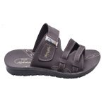 Men's Grey Colour Synthetic Leather Sandals