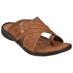 Men's Tan Colour Synthetic Leather Sandals