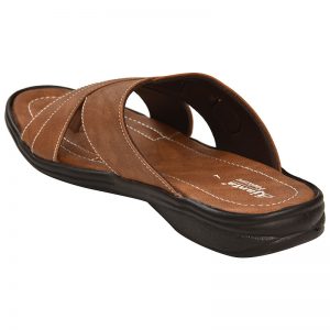 Men's Tan Colour Synthetic Leather Sandals