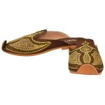 Men's Brown Colour Synthetic Leather Sherwani Jutti Shoes