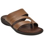 Men's Tan Colour Synthetic Leather Sandals