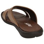 Men's Tan Colour Synthetic Leather Sandals