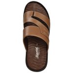 Men's Tan Colour Synthetic Leather Sandals