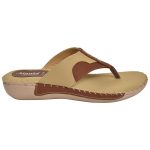 Women's Beige Colour Synthetic Leather Sandals