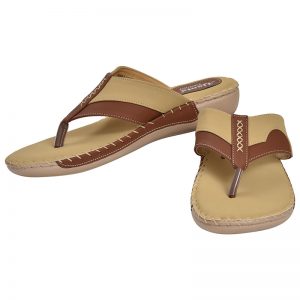 Women's Beige Colour Synthetic Leather Sandals