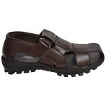 Men's Black Colour Synthetic Leather Sandals