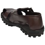 Men's Black Colour Synthetic Leather Sandals