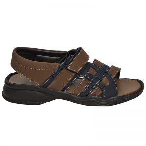 Men's Brown Colour Synthetic Leather Sandals