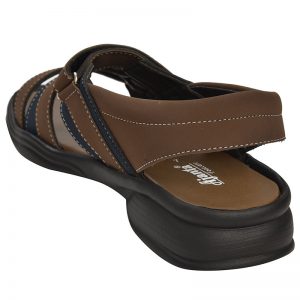 Men's Brown Colour Synthetic Leather Sandals