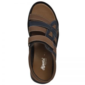 Men's Brown Colour Synthetic Leather Sandals