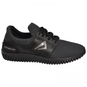 Men's Black Colour Synthetic & Mesh Sneakers