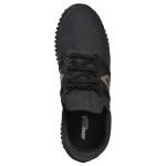 Men's Black Colour Synthetic & Mesh Sneakers