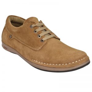 Men's Beige Colour Leather Derby Boots