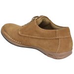 Men's Beige Colour Leather Derby Boots