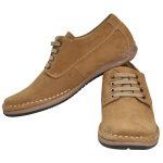 Men's Beige Colour Leather Derby Boots