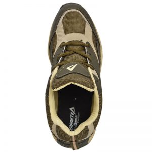 Men's Beige & Brown Colour Synthetic & Mesh Sneakers