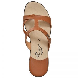 Women's Brown & Beige Colour PU Synthetic Sandals