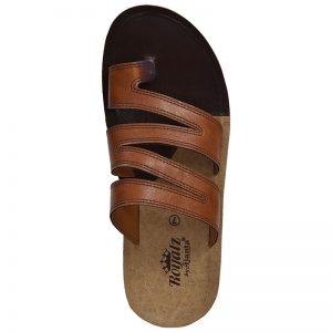 Men's Tan Colour Synthetic Leather Sandals