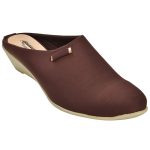 Women's Brown Colour Synthetic Leather Jelly Shoes