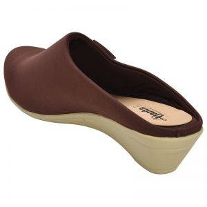 Women's Brown Colour Synthetic Leather Jelly Shoes