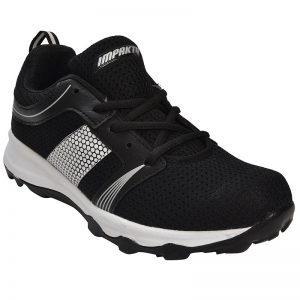 Men's Black Colour Synthetic & Mesh Sneakers