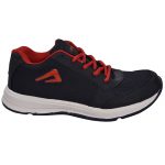 Men's Navy Blue Colour Synthetic & Mesh Sneakers