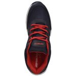 Men's Navy Blue Colour Synthetic & Mesh Sneakers