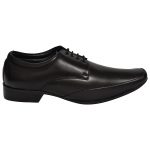 Men's Black Colour Leather Derby Boots