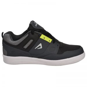 Men's Black Colour Synthetic & Mesh Sneakers