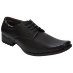 Men's Black Colour Leather Derby Boots